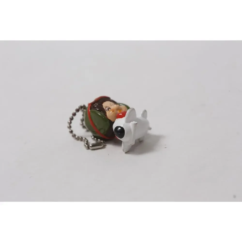 1979 Sekiguchi Monchhichi Pilot Keychain Plastic Mini Figurine ~ 260826-WH 1252